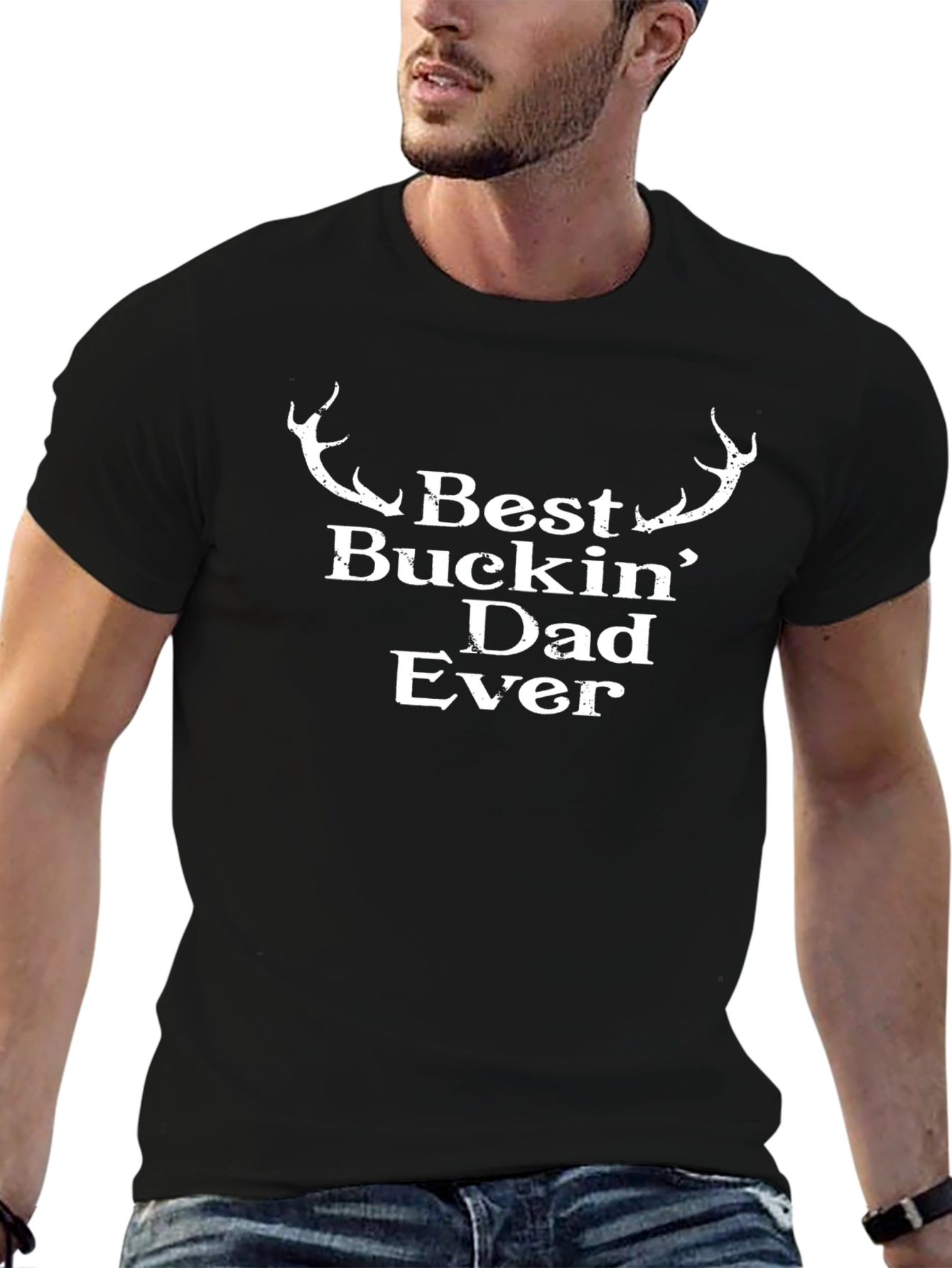 Best Buckin Dad Ever Graphic T-Shirt