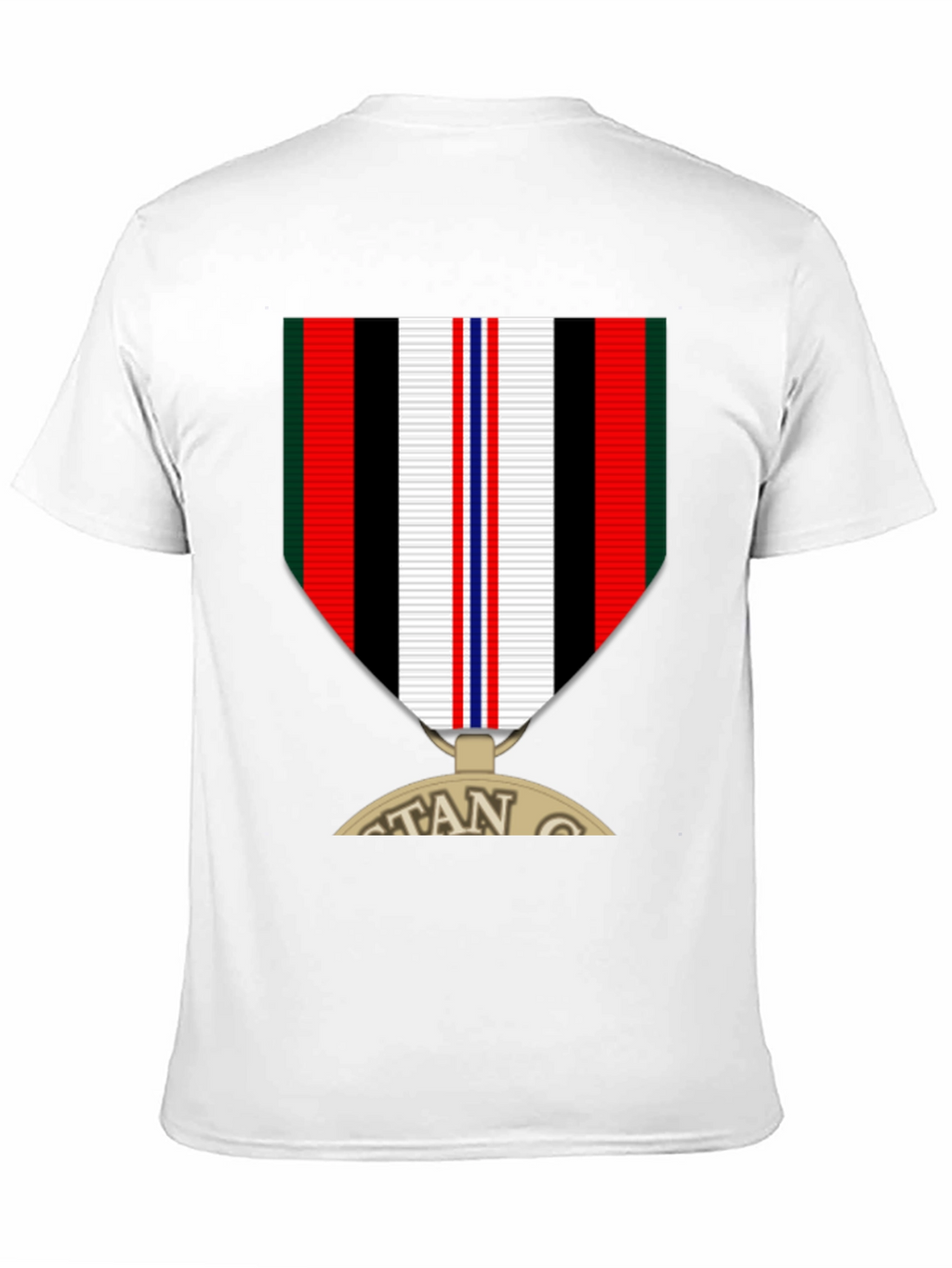 Veteran Medal Graphic Tee - Black Crew Neck T-Shirt