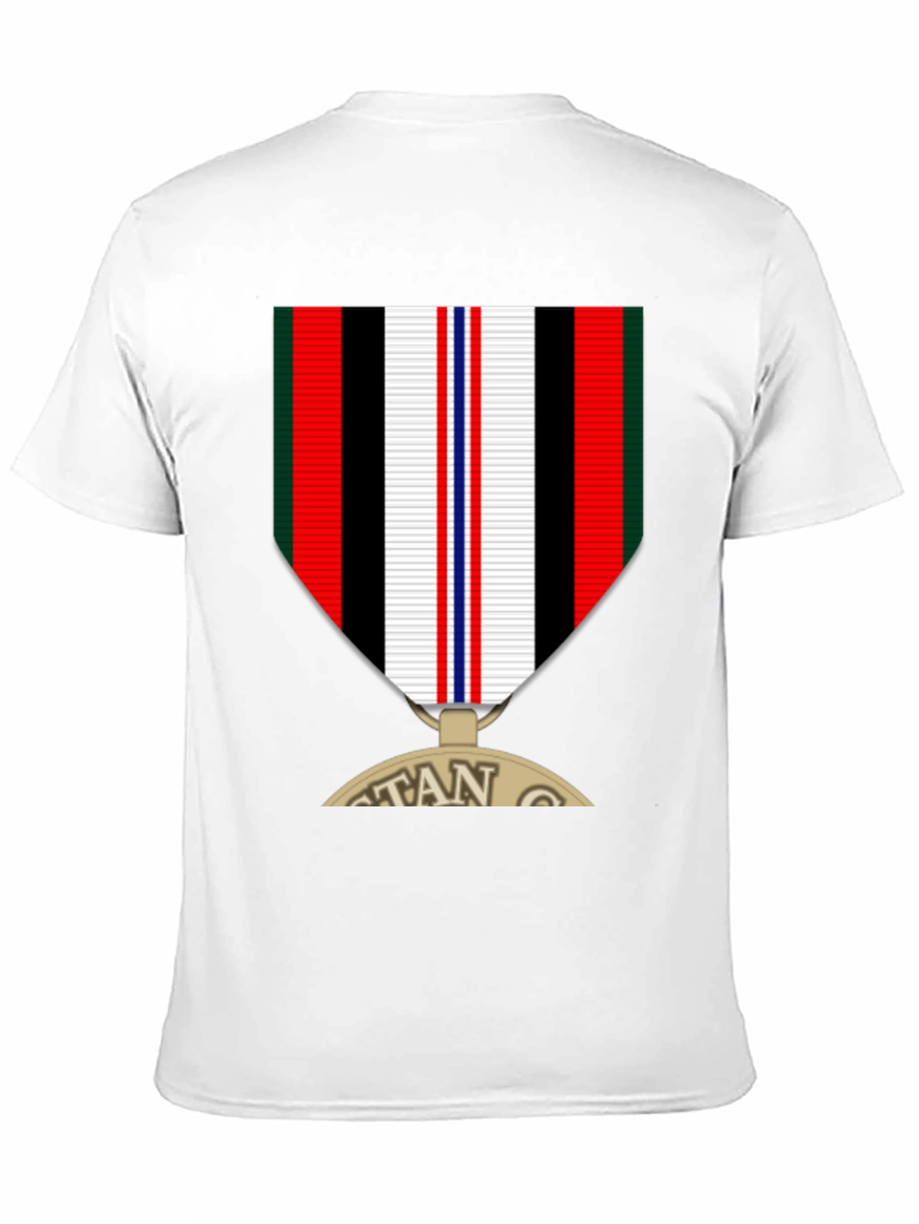 Veteran Medal Graphic Tee - Black Crew Neck T-Shirt