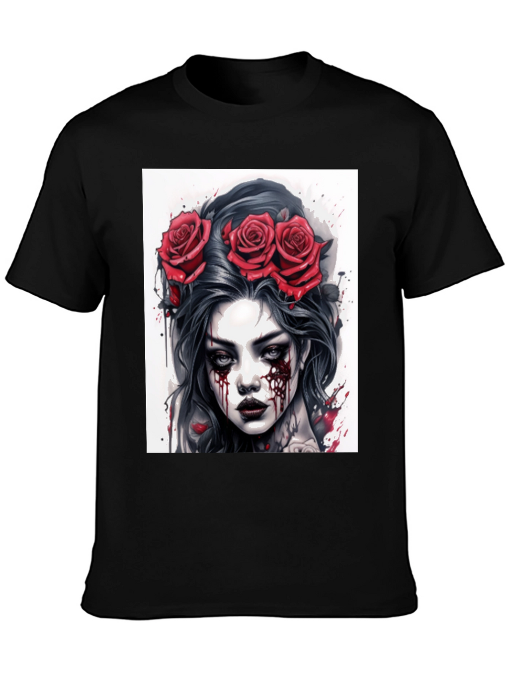 Gothic Rose Queen Tee - Dark Beauty T-Shirt
