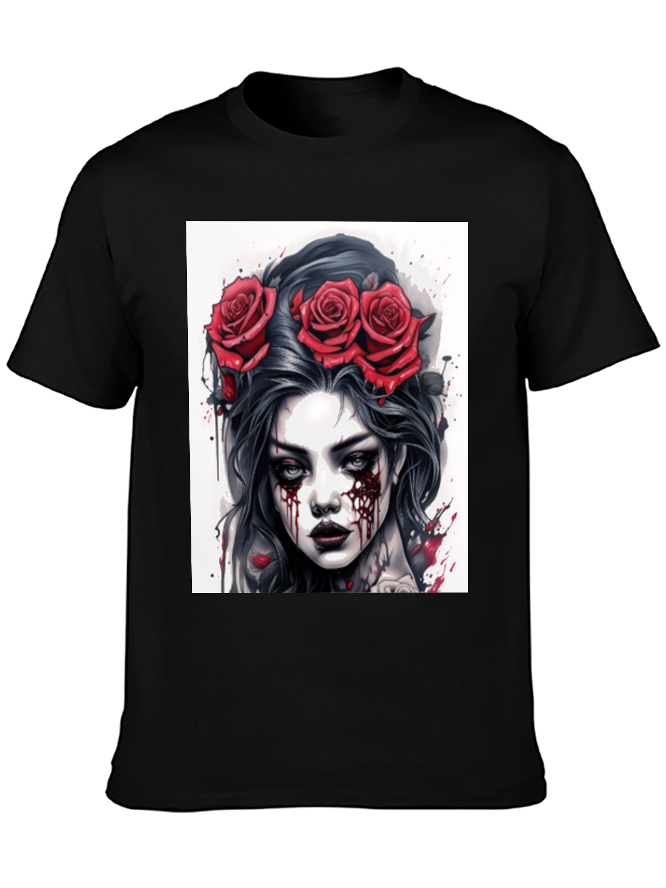 Gothic Rose Queen Tee - Dark Beauty T-Shirt