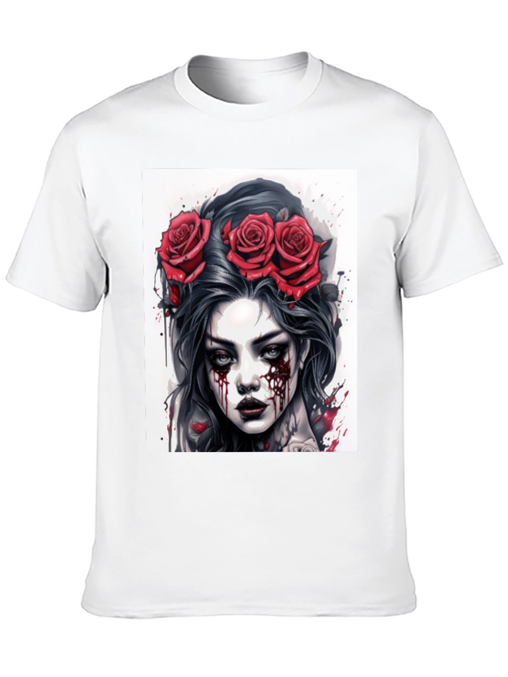 Gothic Rose Queen Tee - Dark Beauty T-Shirt