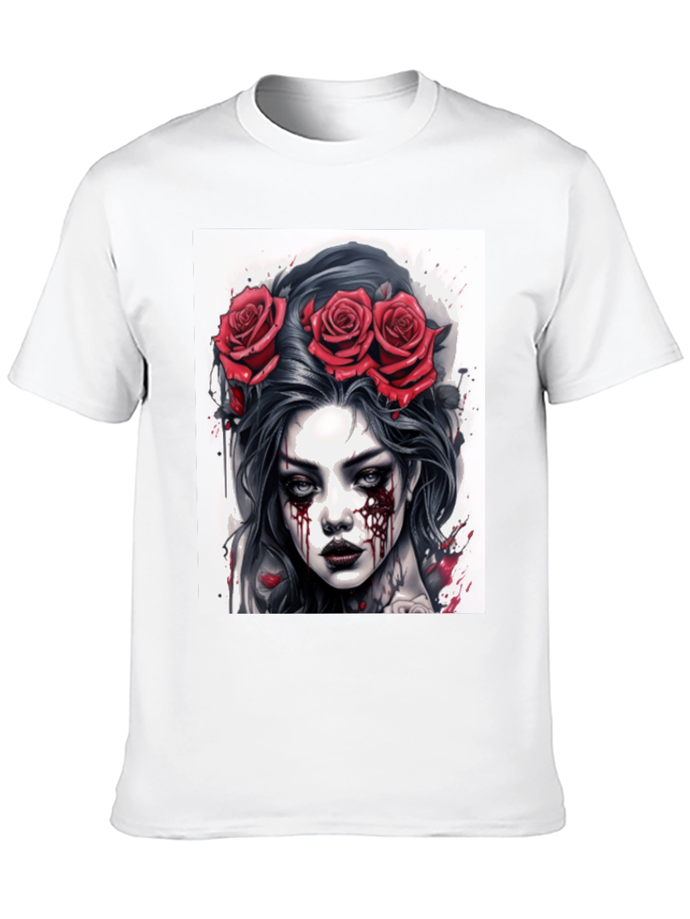 Gothic Rose Queen Tee - Dark Beauty T-Shirt
