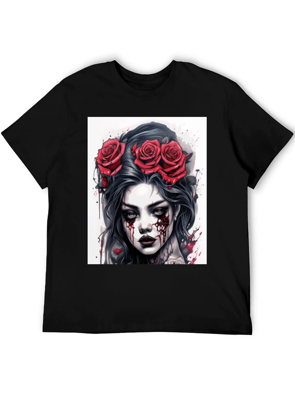 Gothic Rose Queen Tee - Dark Beauty T-Shirt
