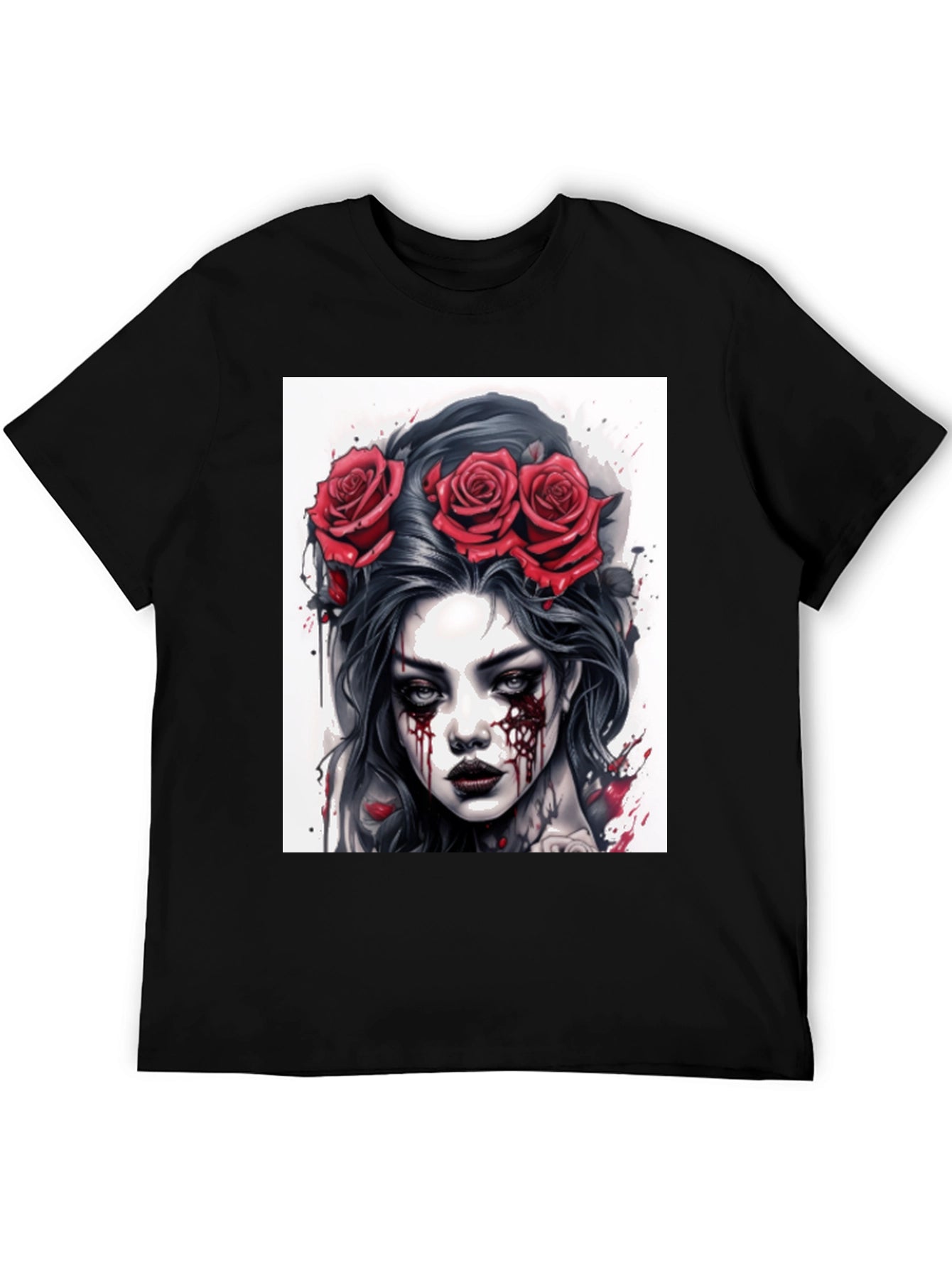 Gothic Rose Queen Tee - Dark Beauty T-Shirt