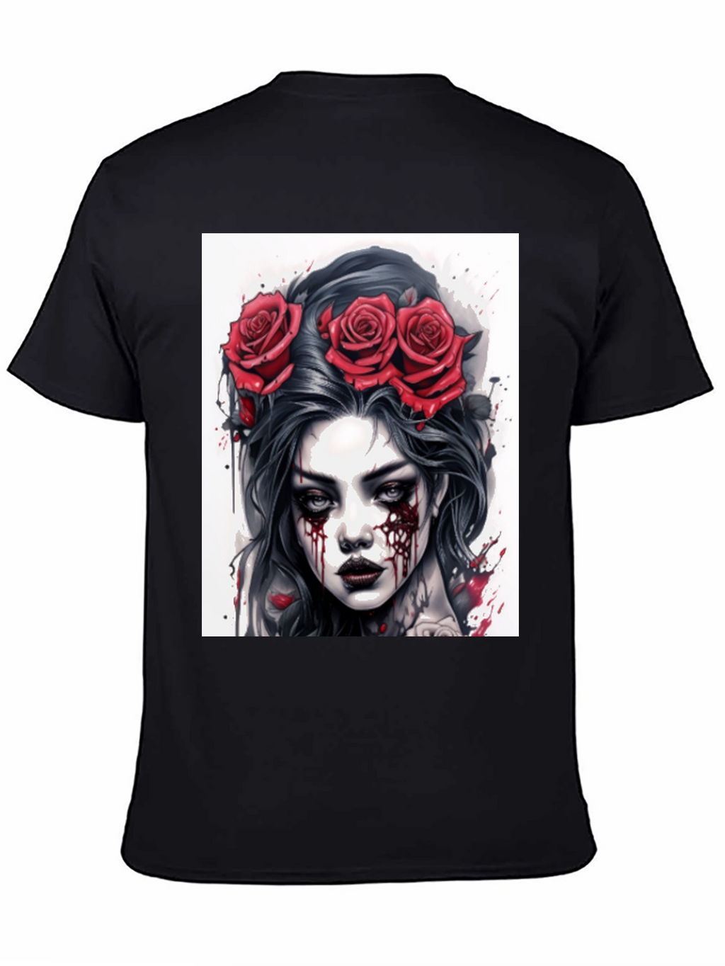 Gothic Rose Queen Tee - Dark Beauty T-Shirt