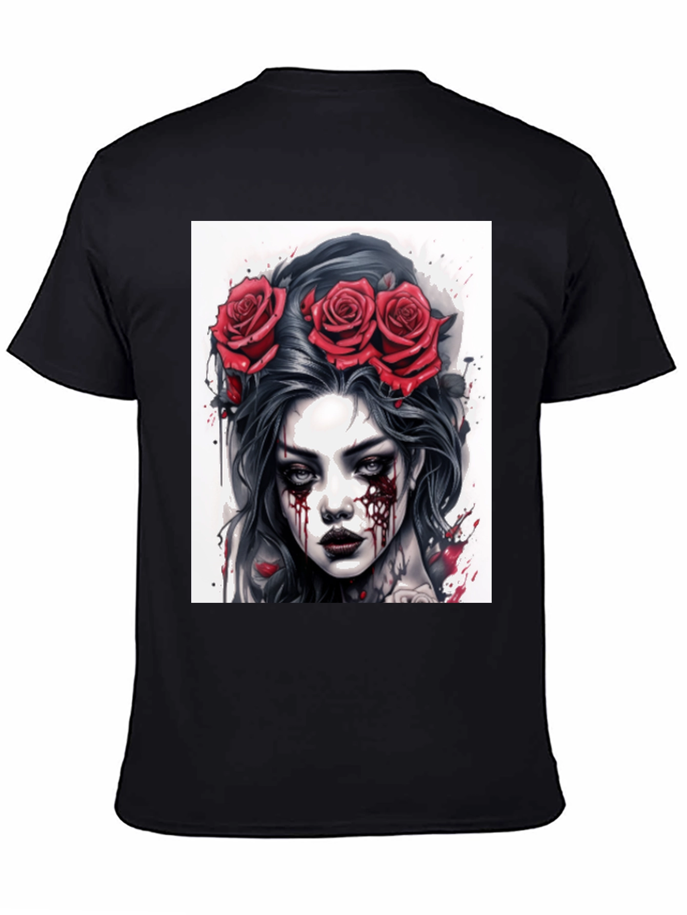 Gothic Rose Queen Tee - Dark Beauty T-Shirt
