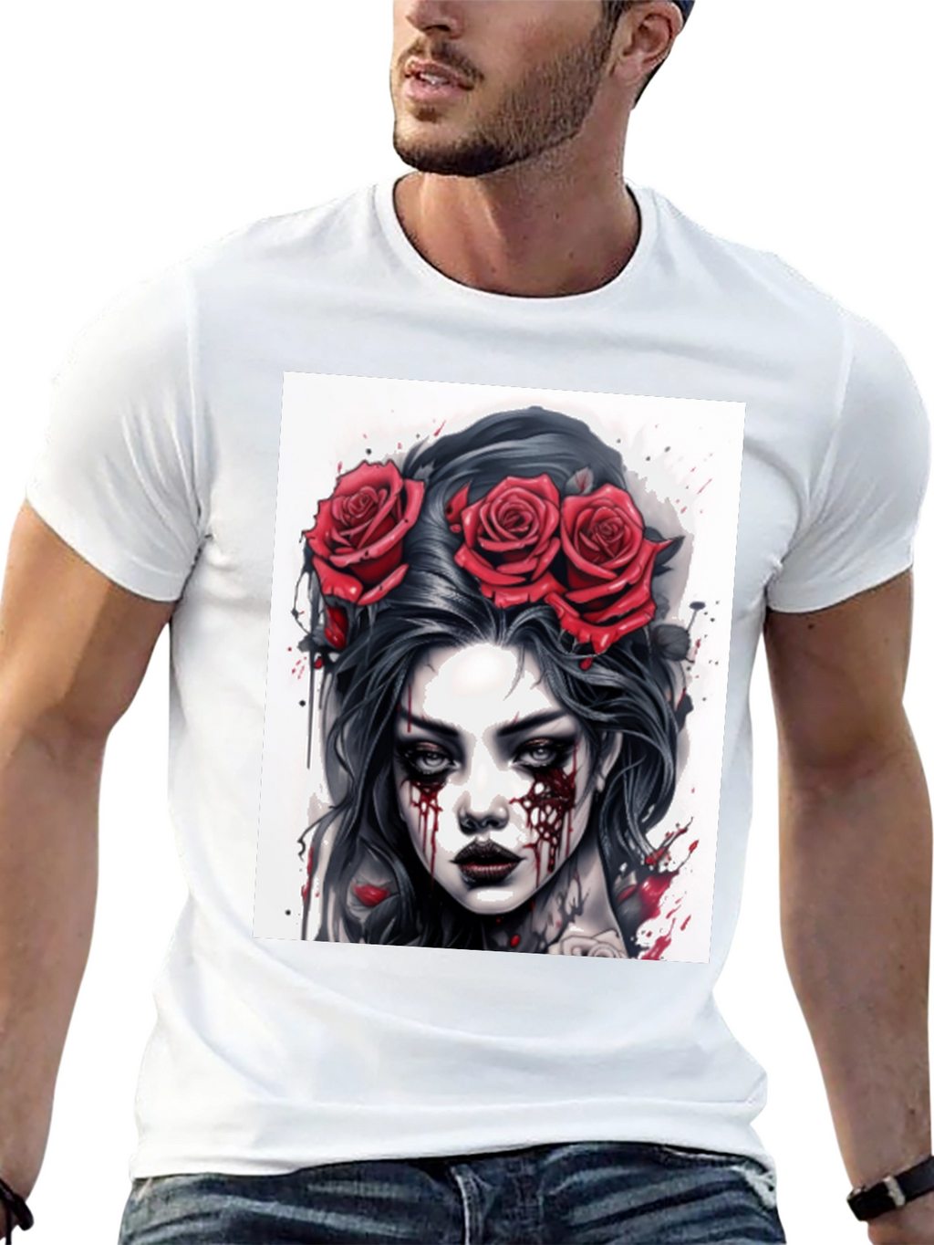 Gothic Rose Queen Tee - Dark Beauty T-Shirt