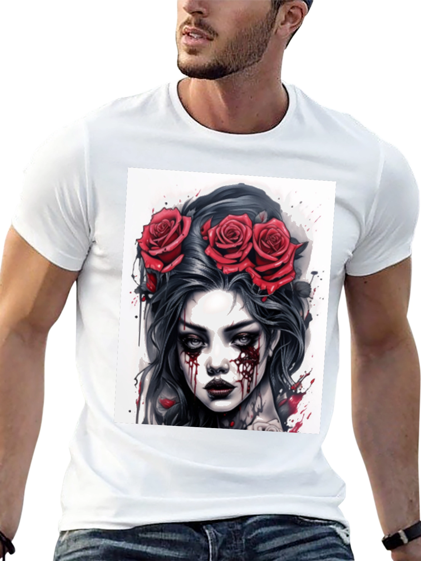 Gothic Rose Queen Tee - Dark Beauty T-Shirt