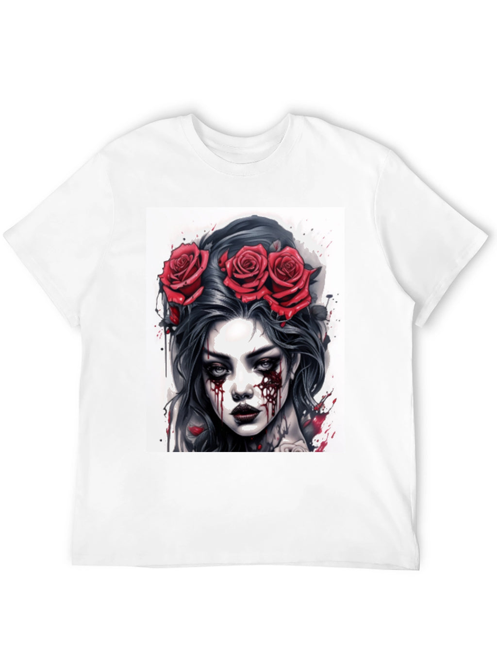 Gothic Rose Queen Tee - Dark Beauty T-Shirt