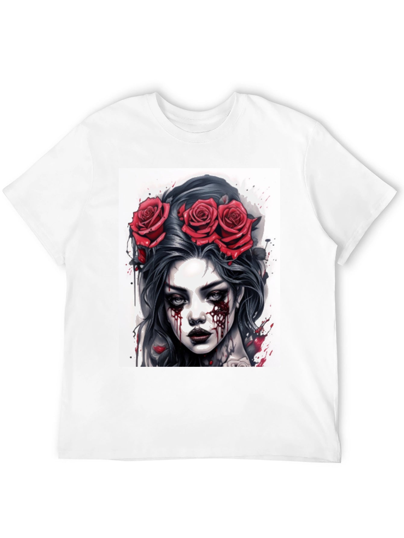 Gothic Rose Queen Tee - Dark Beauty T-Shirt