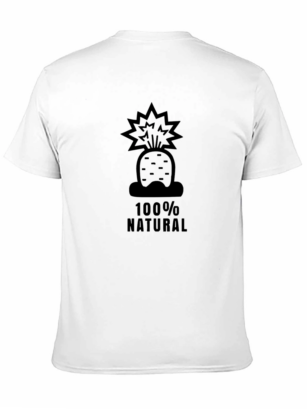 100% Natural Carrot T-Shirt - Black
