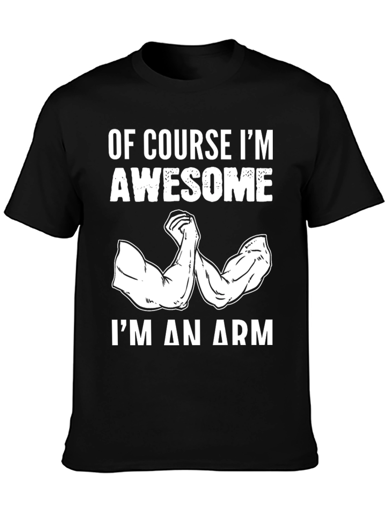 Awesome Arm Black T-Shirt