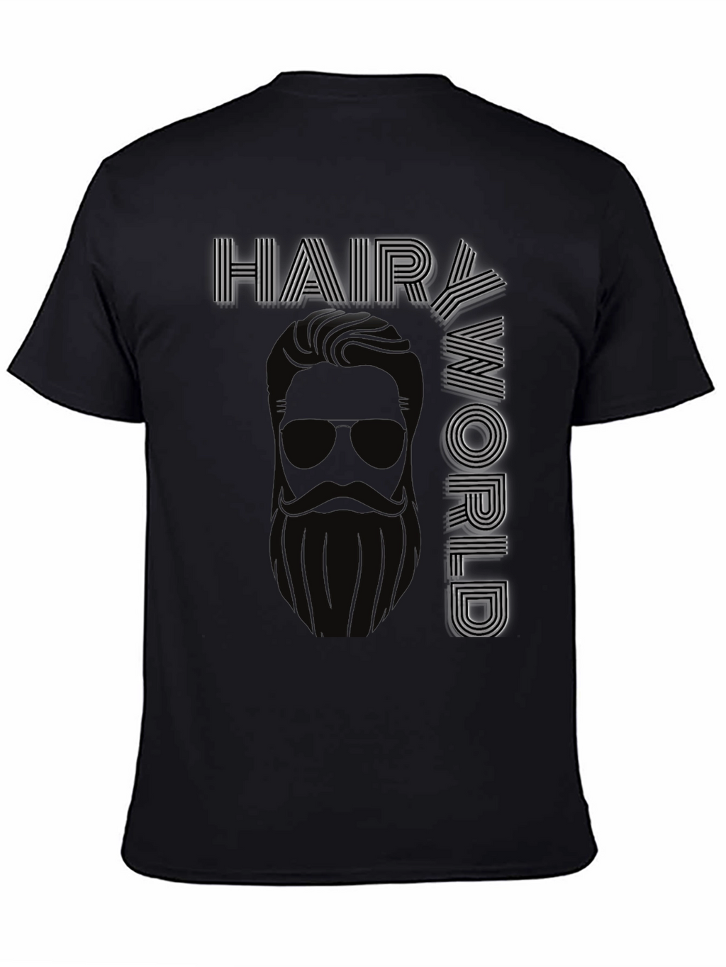 Hair World Black Graphic Tee