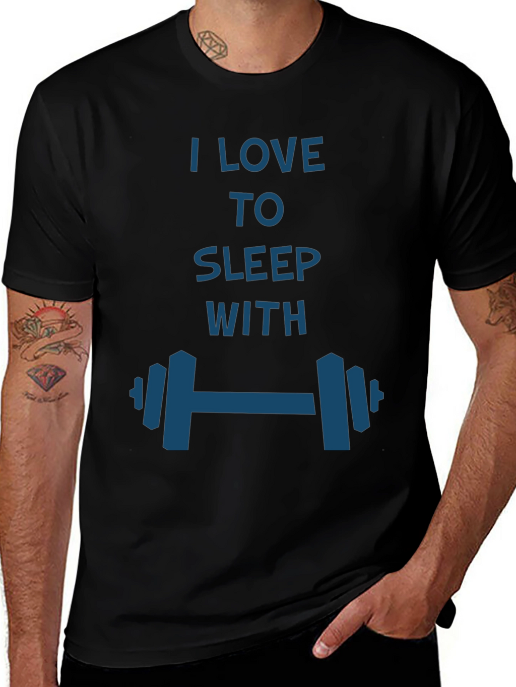 I Love to Sleep with Dumbbells T-Shirt