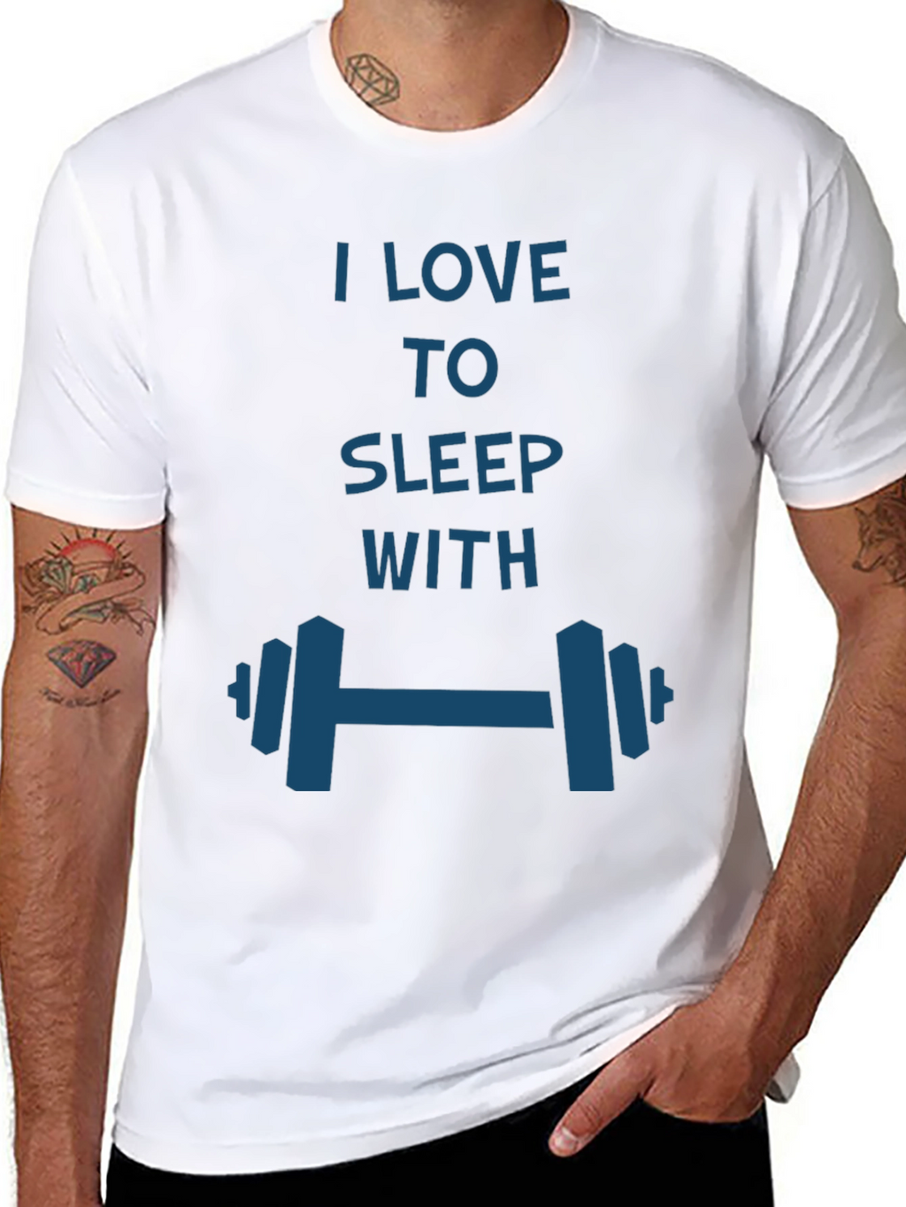 I Love to Sleep with Dumbbells T-Shirt