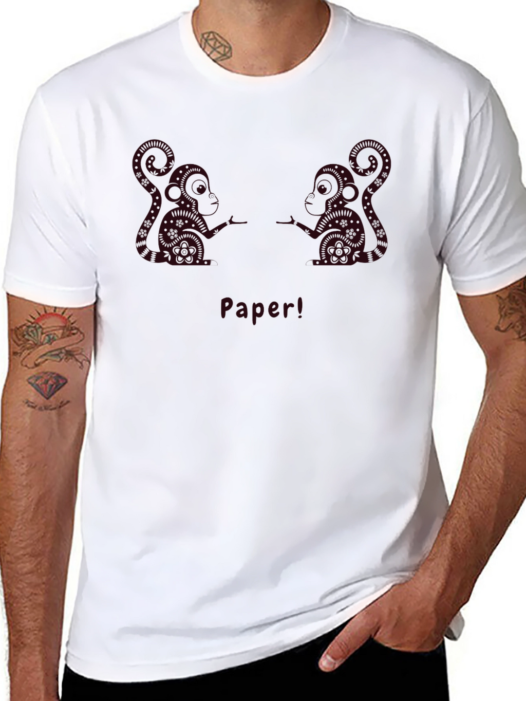 Monkey Paper T-Shirt - Unique Graphic Tee
