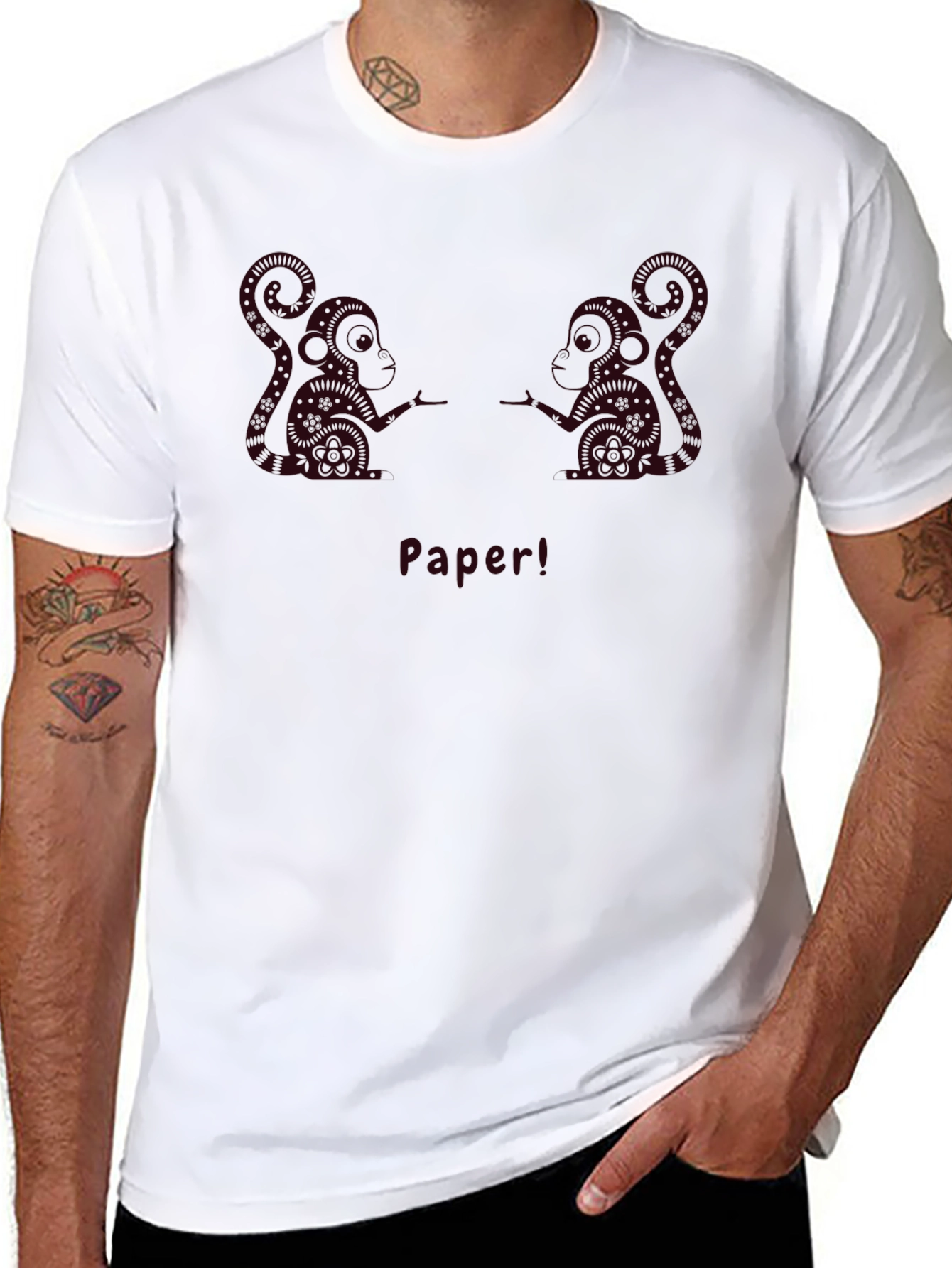 Monkey Paper T-Shirt - Unique Graphic Tee