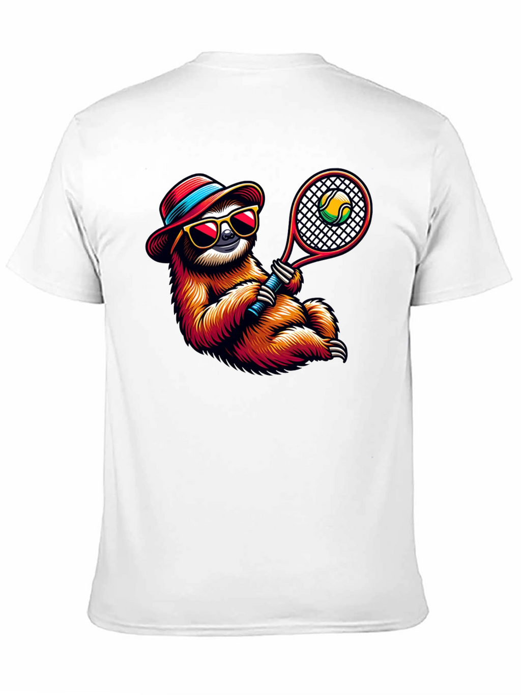 Tennis Sloth Graphic Tee - Cool & Casual!
