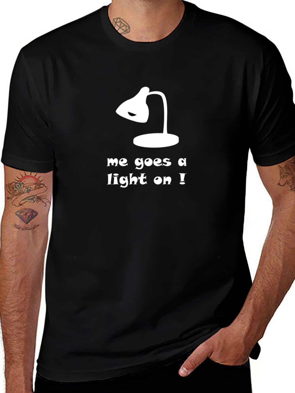Humorous Light On Graphic Tee