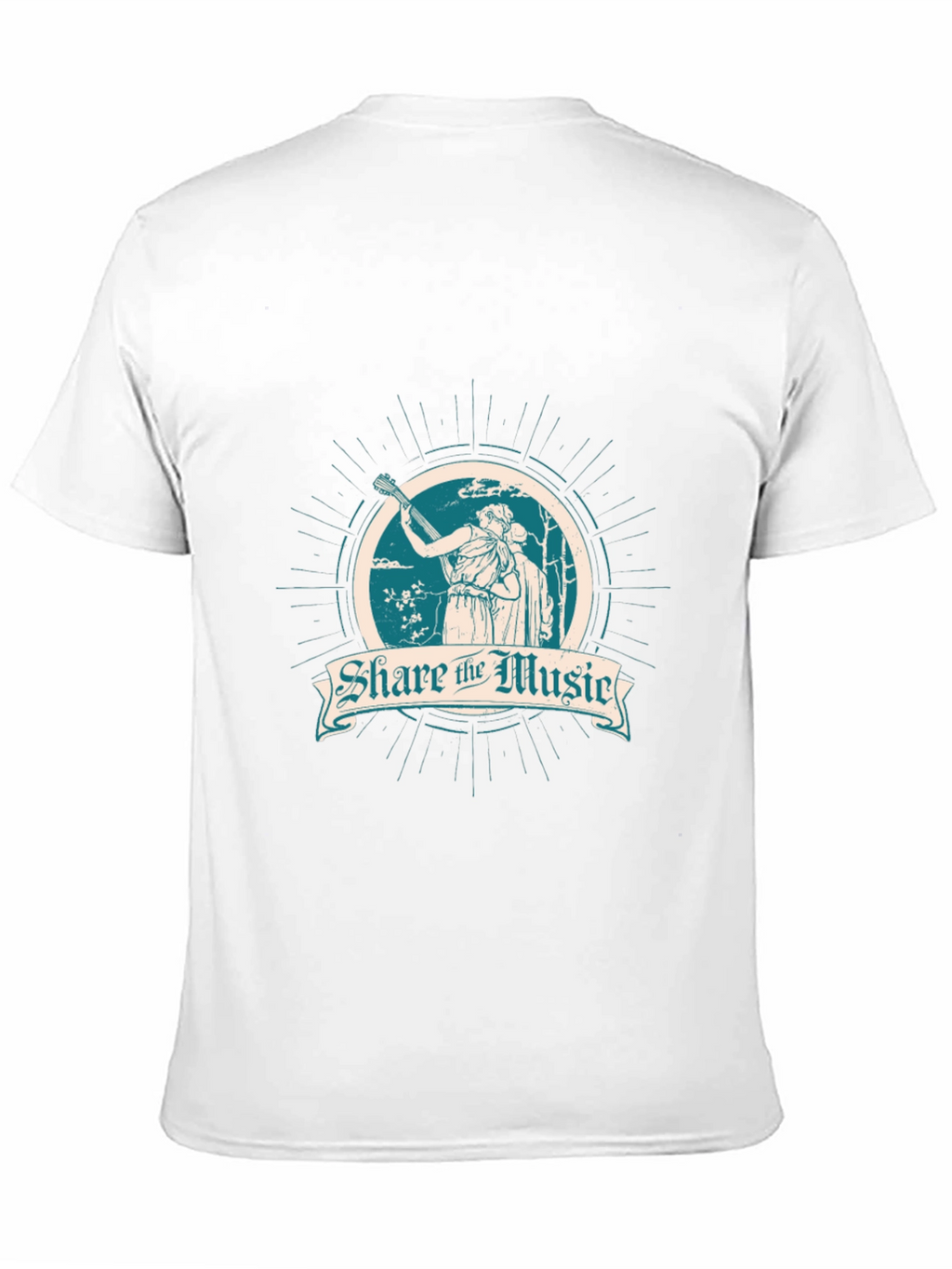 Share the Music Black Graphic T-Shirt