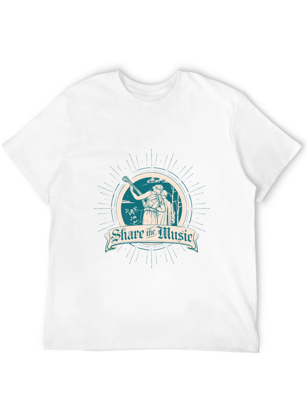 Share the Music Black Graphic T-Shirt