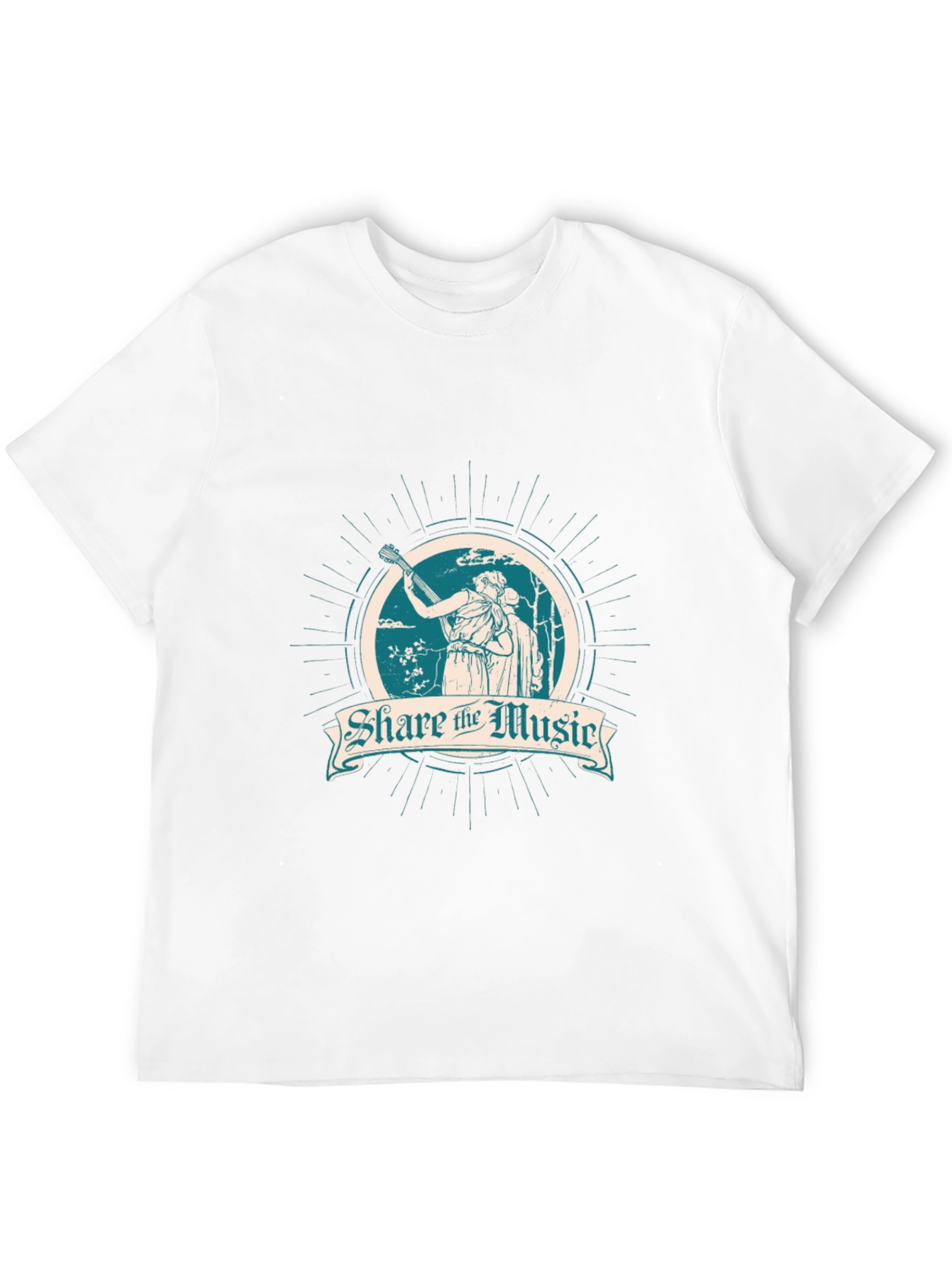 Share the Music Black Graphic T-Shirt