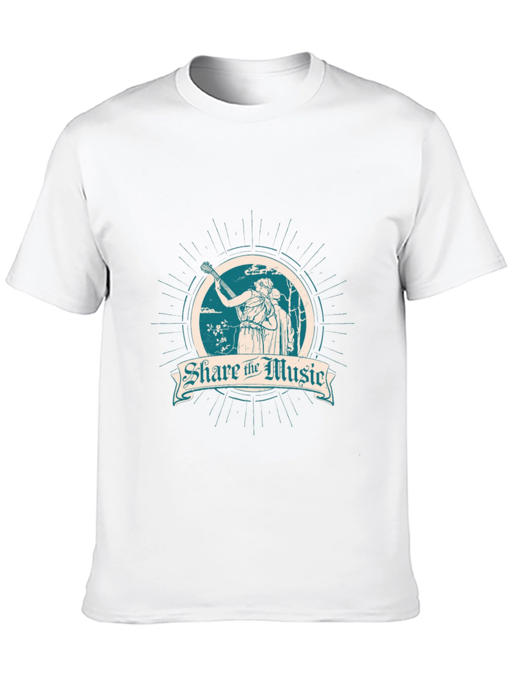 Share the Music Black Graphic T-Shirt