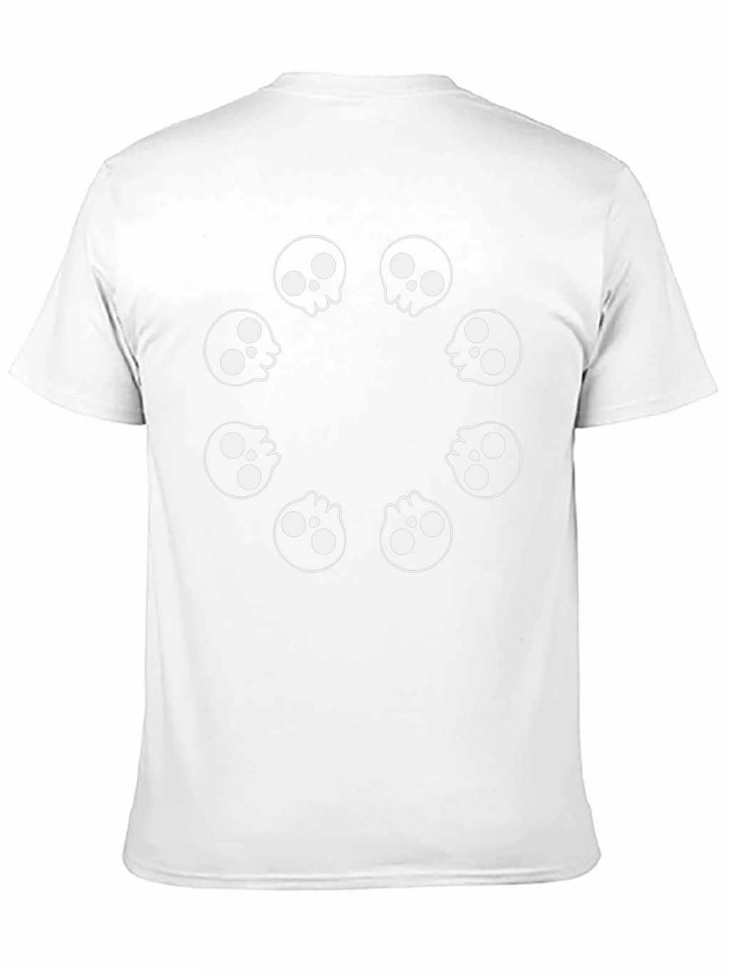 Skull Circle Graphic Black T-Shirt