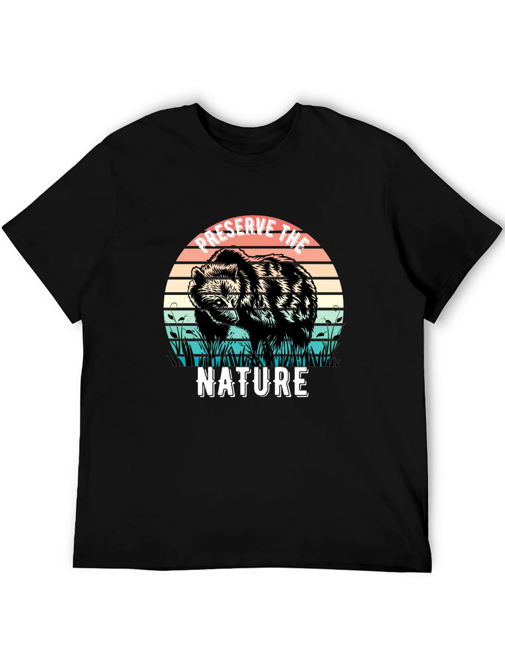 Preserve Nature Bear Graphic Tee