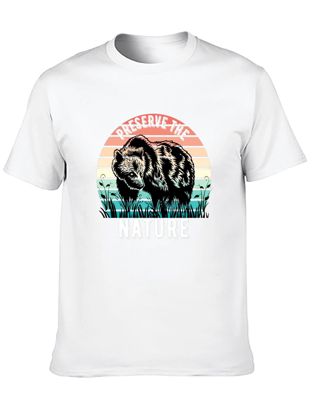 Preserve Nature Bear Graphic Tee