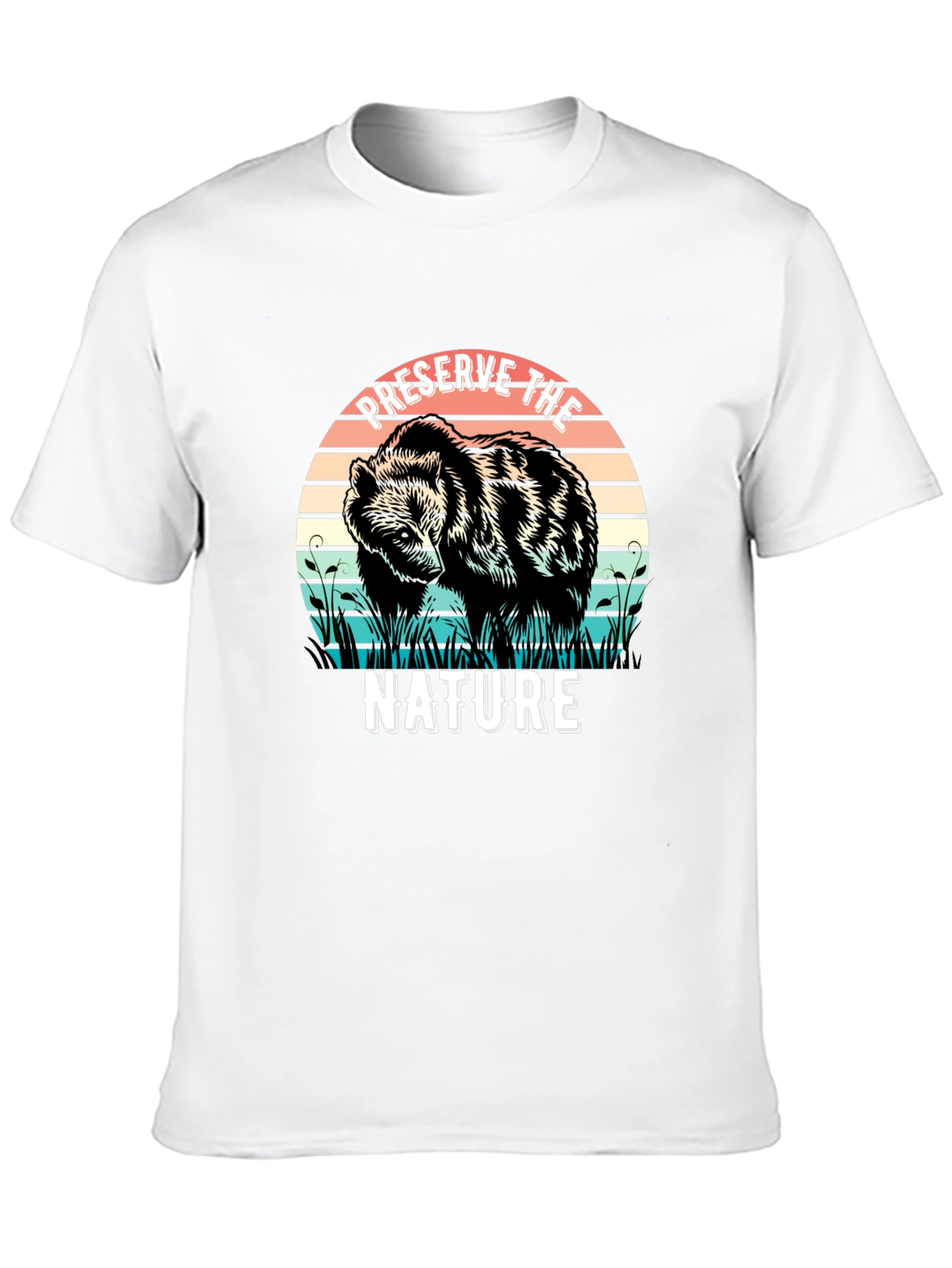 Preserve Nature Bear Graphic Tee