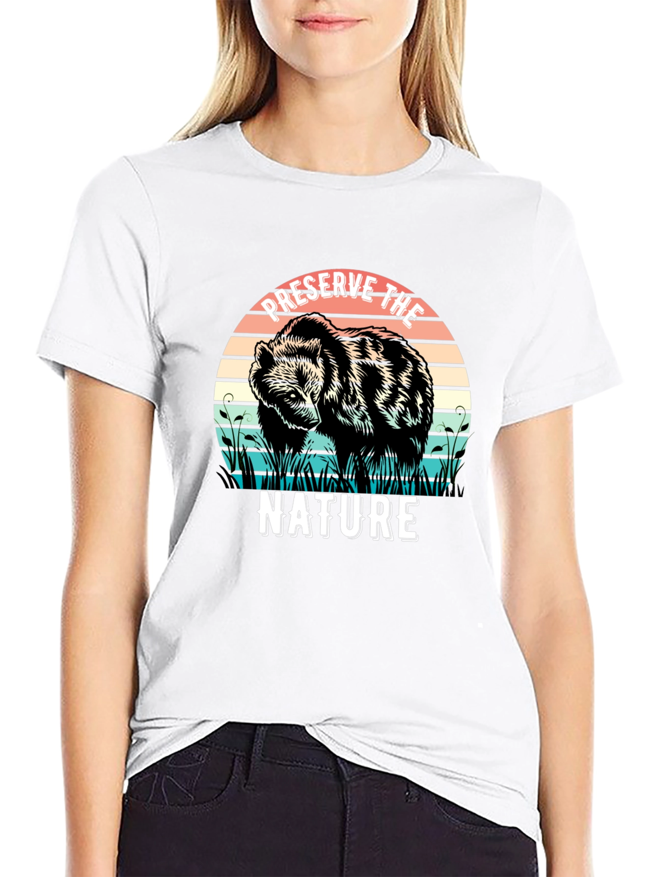 Preserve Nature Bear Graphic Tee