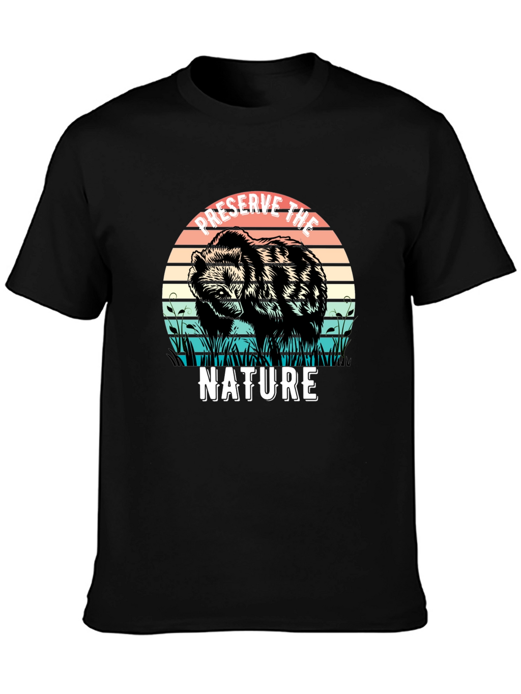 Preserve Nature Bear Graphic Tee