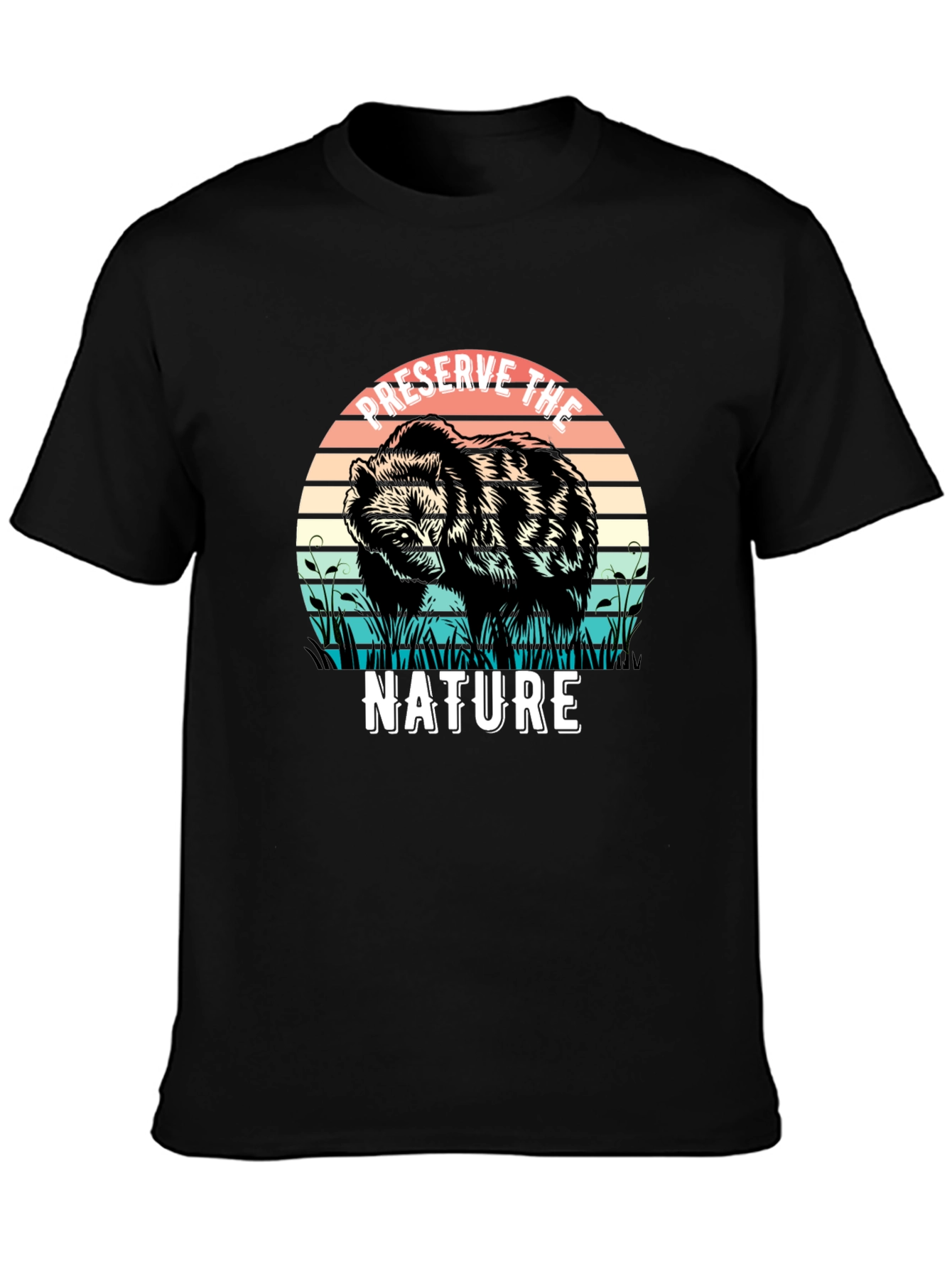 Preserve Nature Bear Graphic Tee