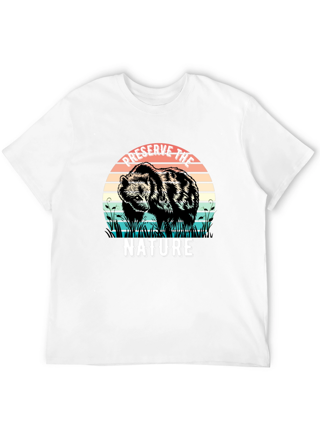 Preserve Nature Bear Graphic Tee