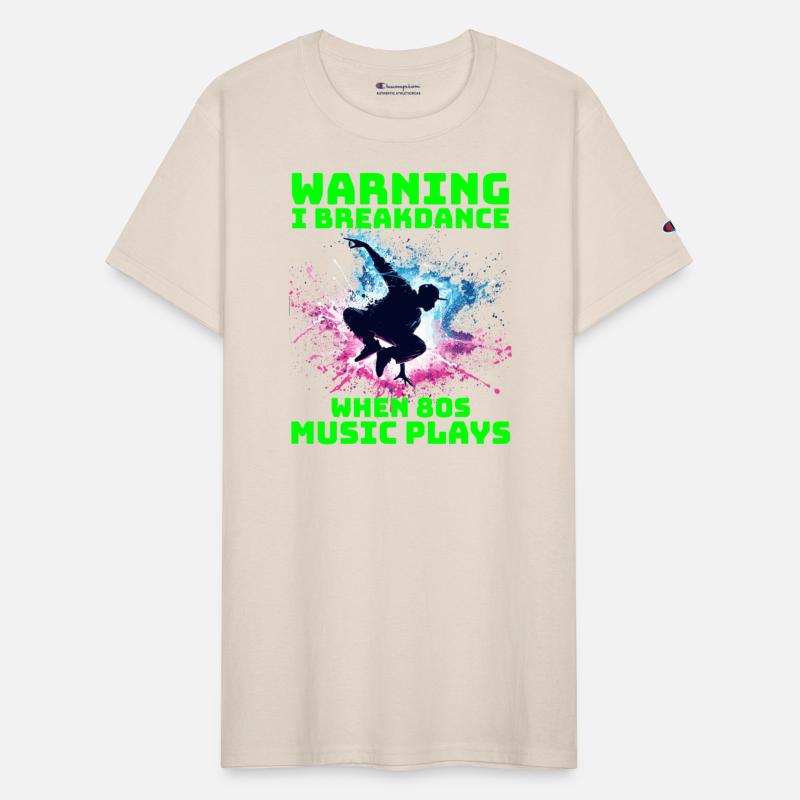 80s Breakdancer Silhouette - Neon Dance Moves