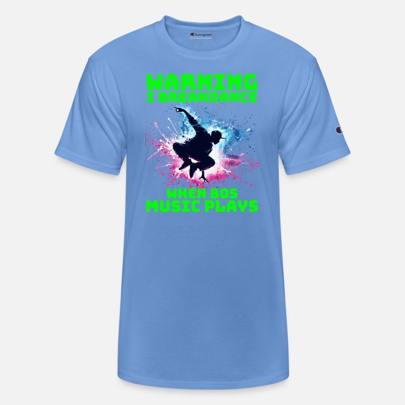 80s Breakdancer Silhouette - Neon Dance Moves