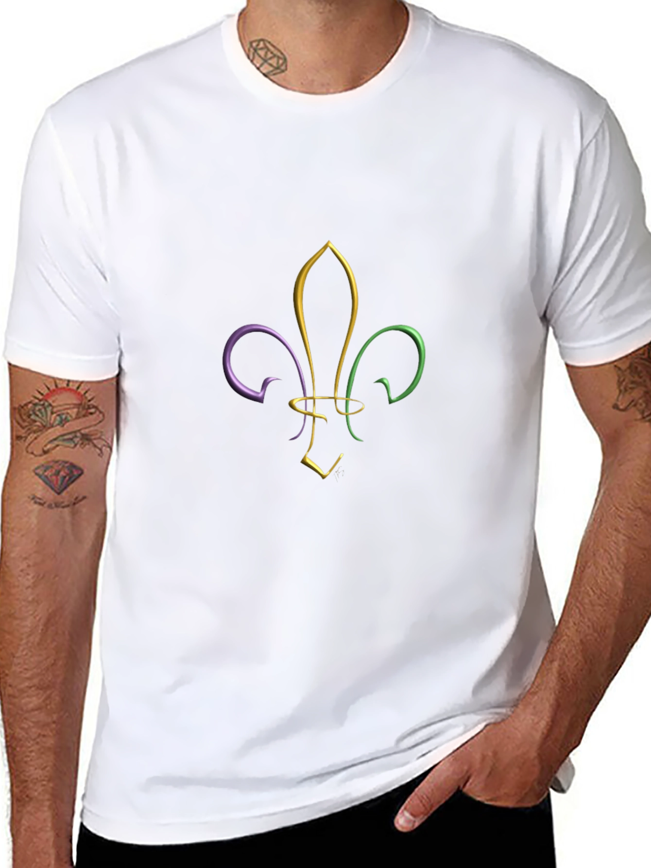 Mardi Gras Fleur-de-lis Graphic Tee