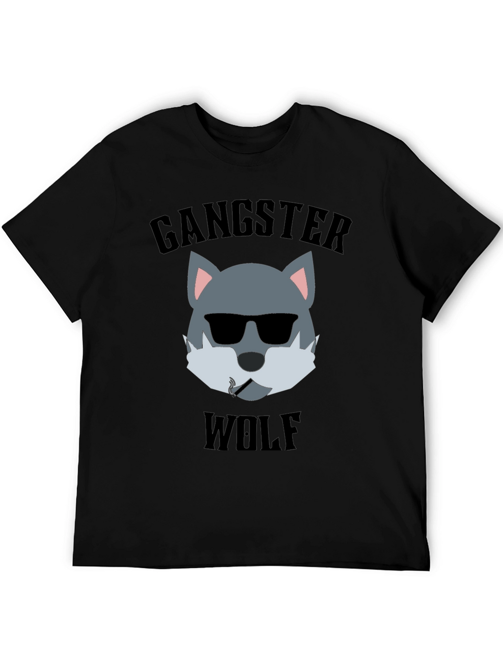 Gangster Wolf Graphic T-Shirt - Cool and Edgy Design