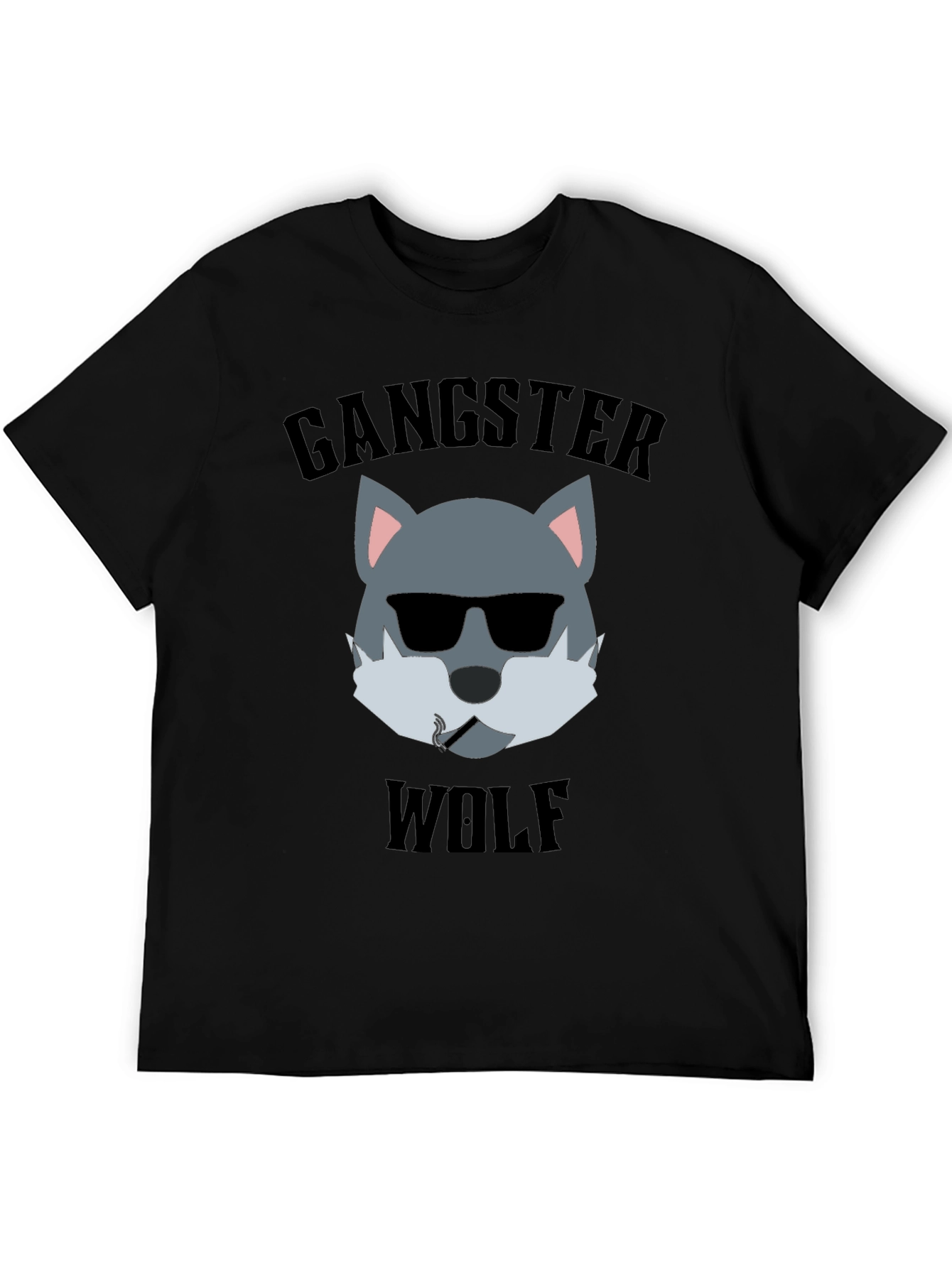 Gangster Wolf Graphic T-Shirt - Cool and Edgy Design