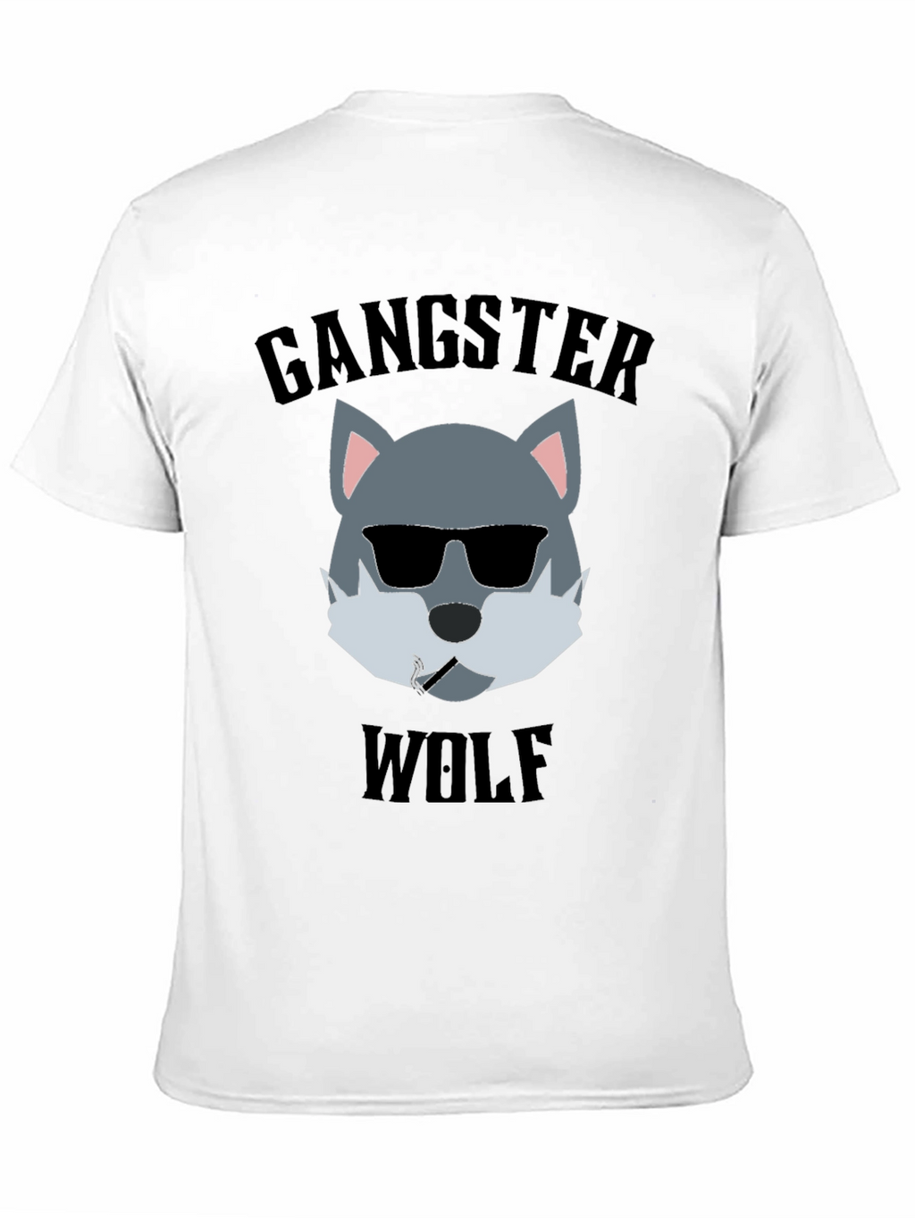 Gangster Wolf Graphic T-Shirt - Cool and Edgy Design