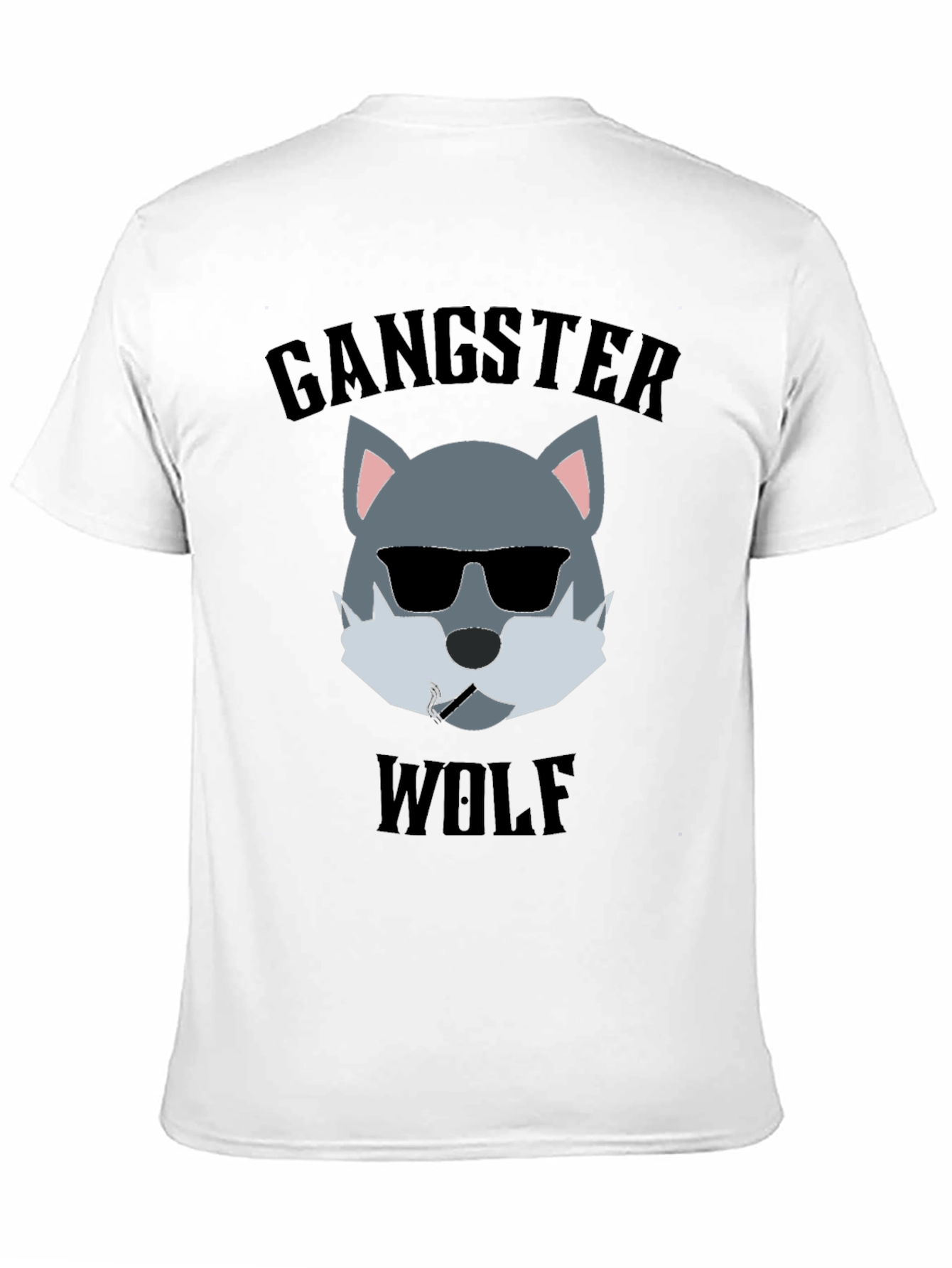 Gangster Wolf Graphic T-Shirt - Cool and Edgy Design