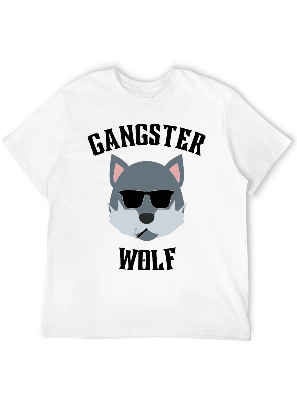 Gangster Wolf Graphic T-Shirt - Cool and Edgy Design