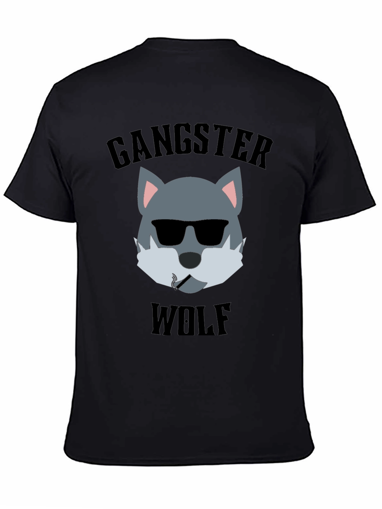 Gangster Wolf Graphic T-Shirt - Cool and Edgy Design