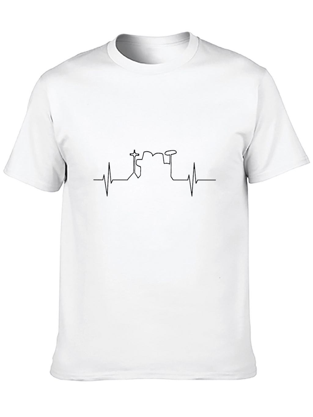 Drum Heartbeat T-Shirt - Musician Gift