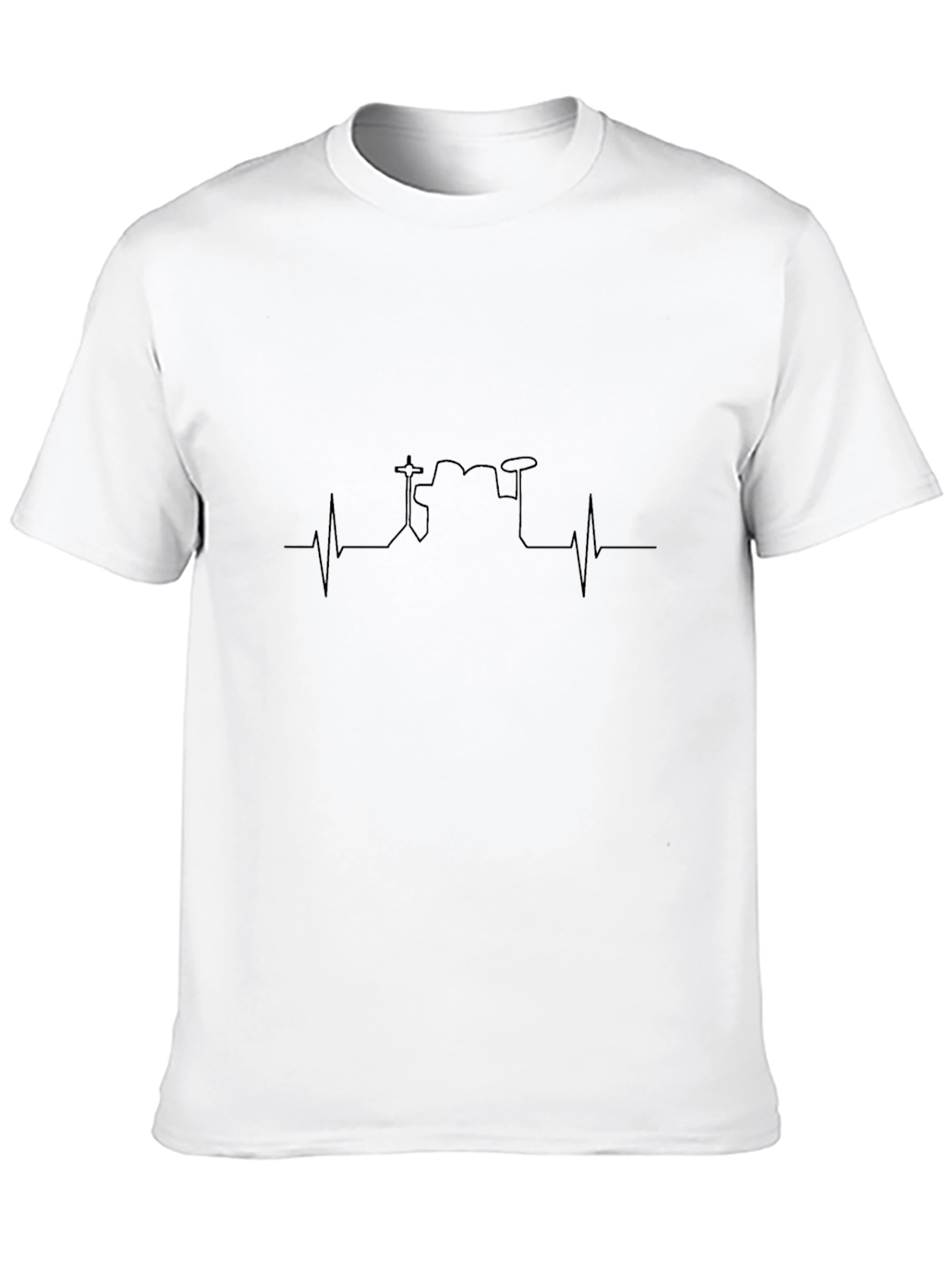 Drum Heartbeat T-Shirt - Musician Gift