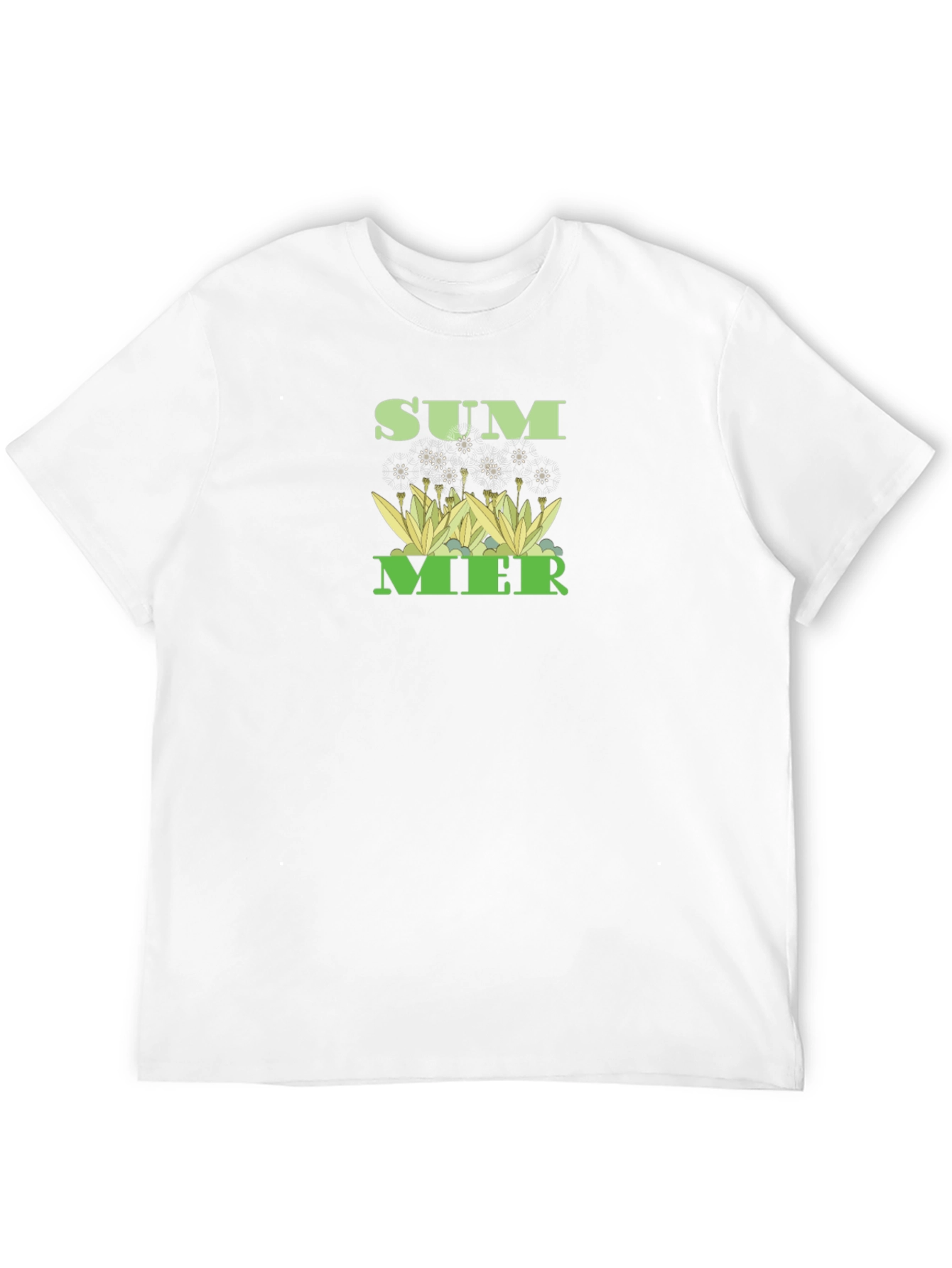 Summer Graphic Tee - Black Cotton T-Shirt