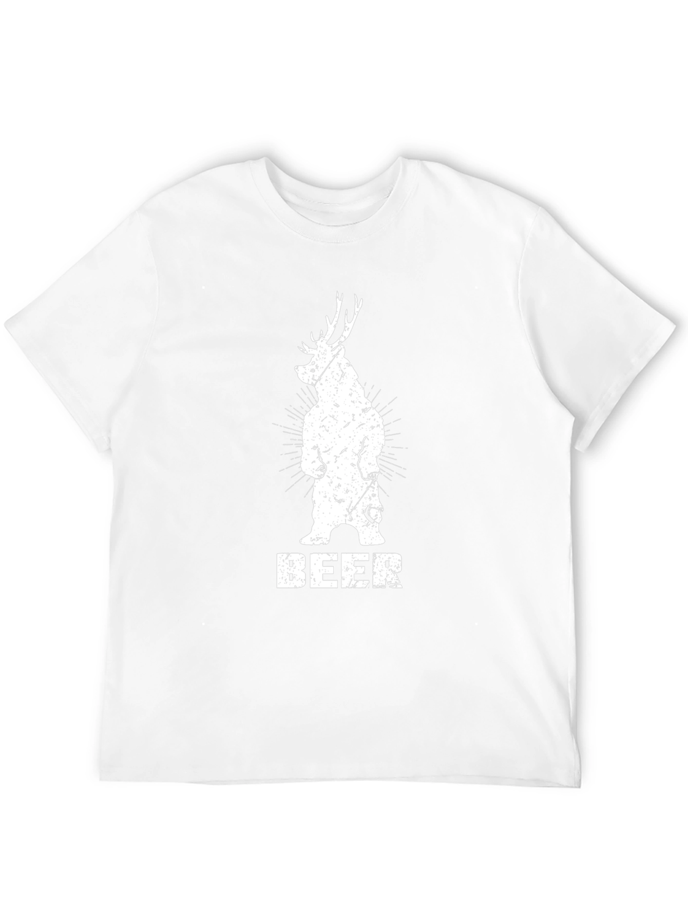Bear Deer Beer Graphic Tee - Black