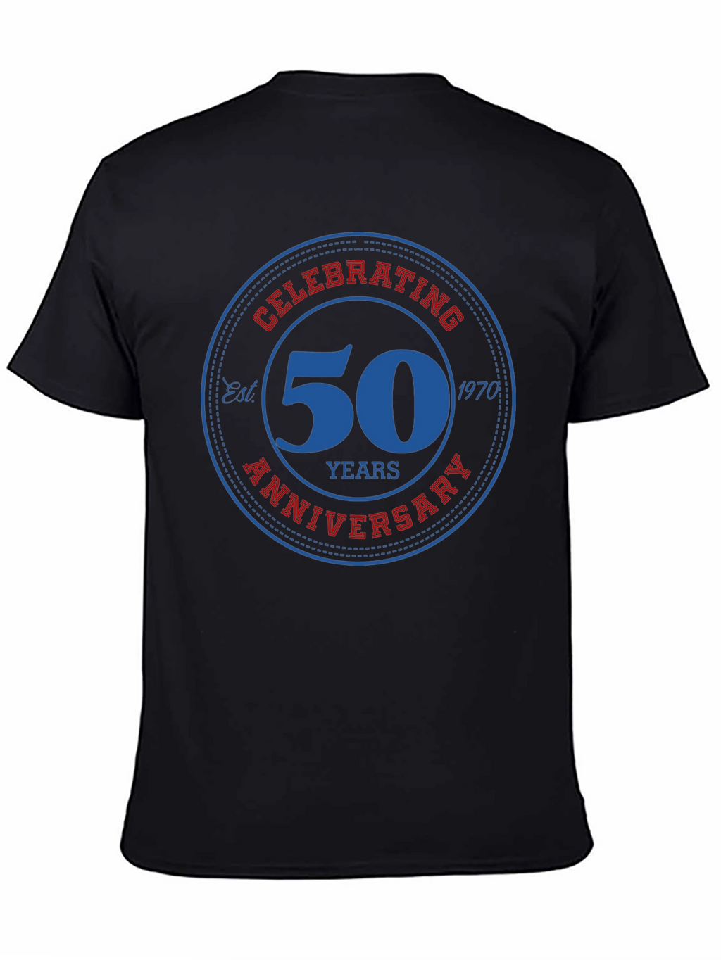 50th Anniversary T-Shirt - Black Cotton Blend Tee